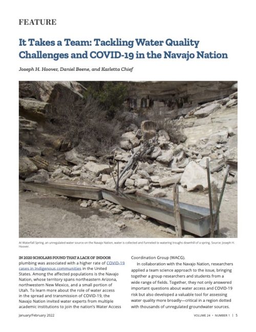 It takes a team: Tackling water quality challenges and COVID-19 in the Navajo Nation